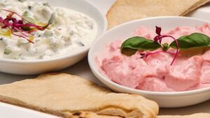 Taramasalata and Tzatziki