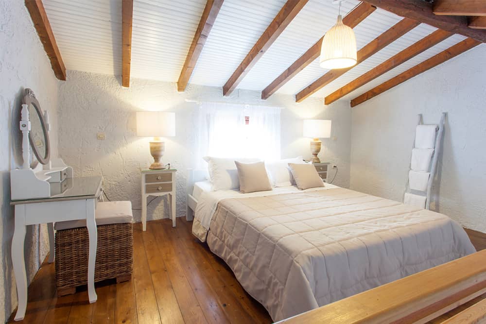 Double bedroom in one of our Glyfada Beach Villas