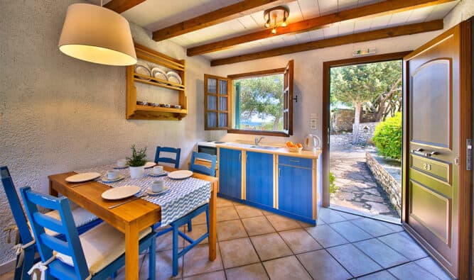 Kitchen Area In Glyfada Beach Family Villa