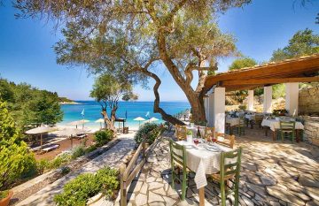 Restaurants for Breakfast And Lunch At Glyfada Beach villlas