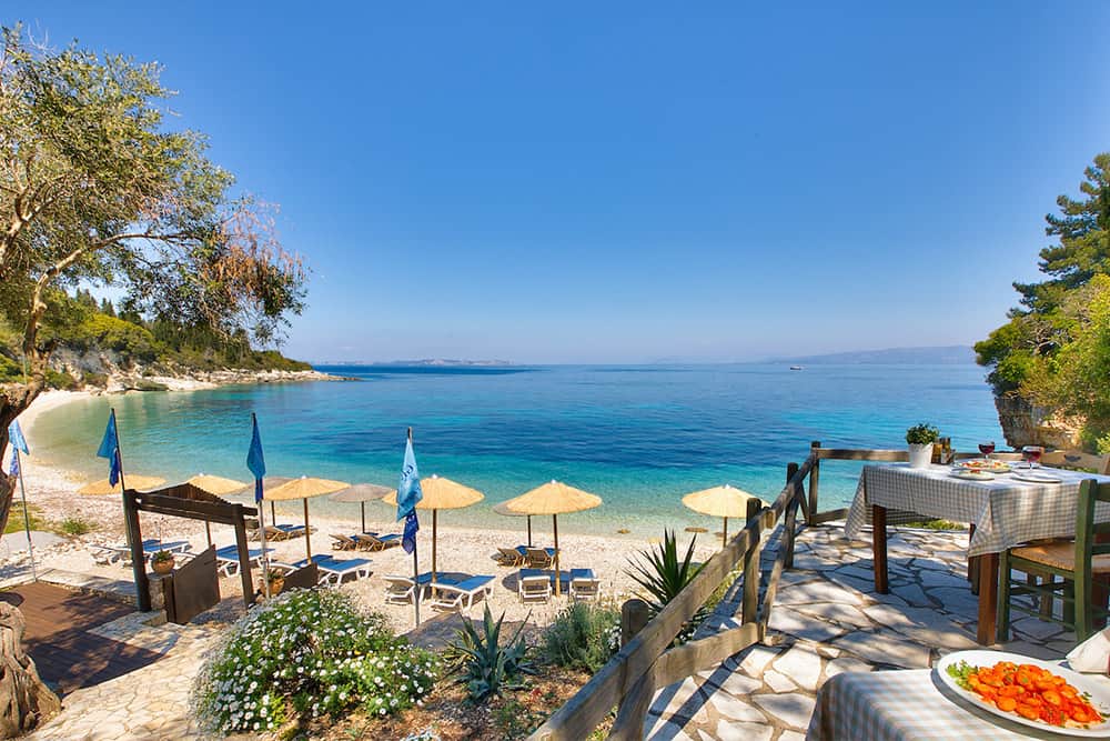 Greek taverna at the beach