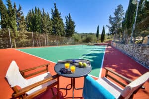 Tennis court at Glyfada Beach Villas