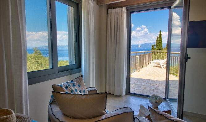 Luxury Glyfada Bay Villa 2 - Master Bedroom Sitting Area
