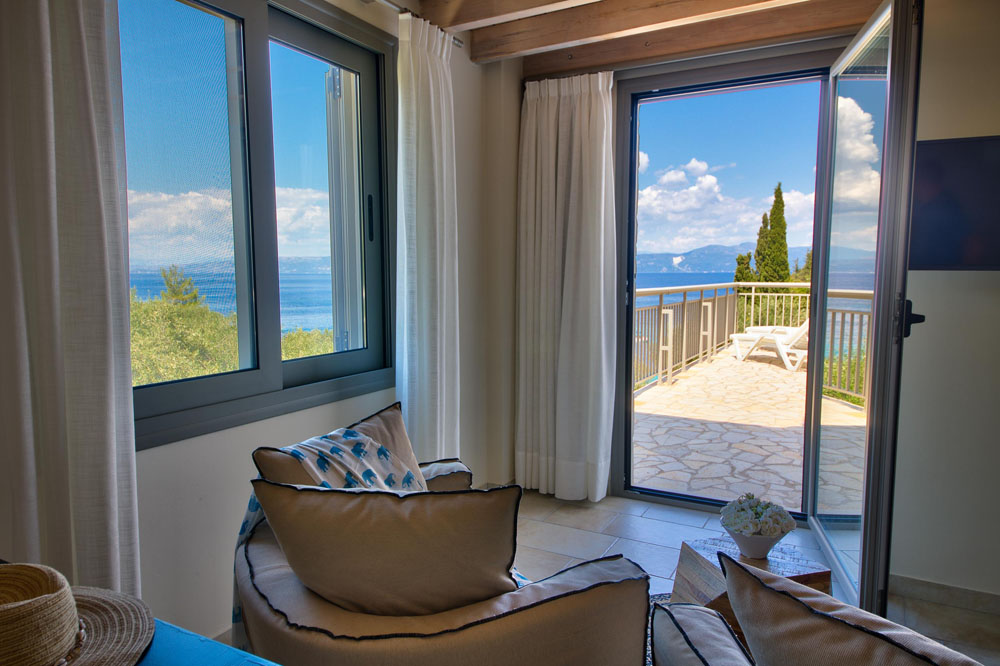 Luxury Glyfada Bay Villa 2 - Master Bedroom sitting area