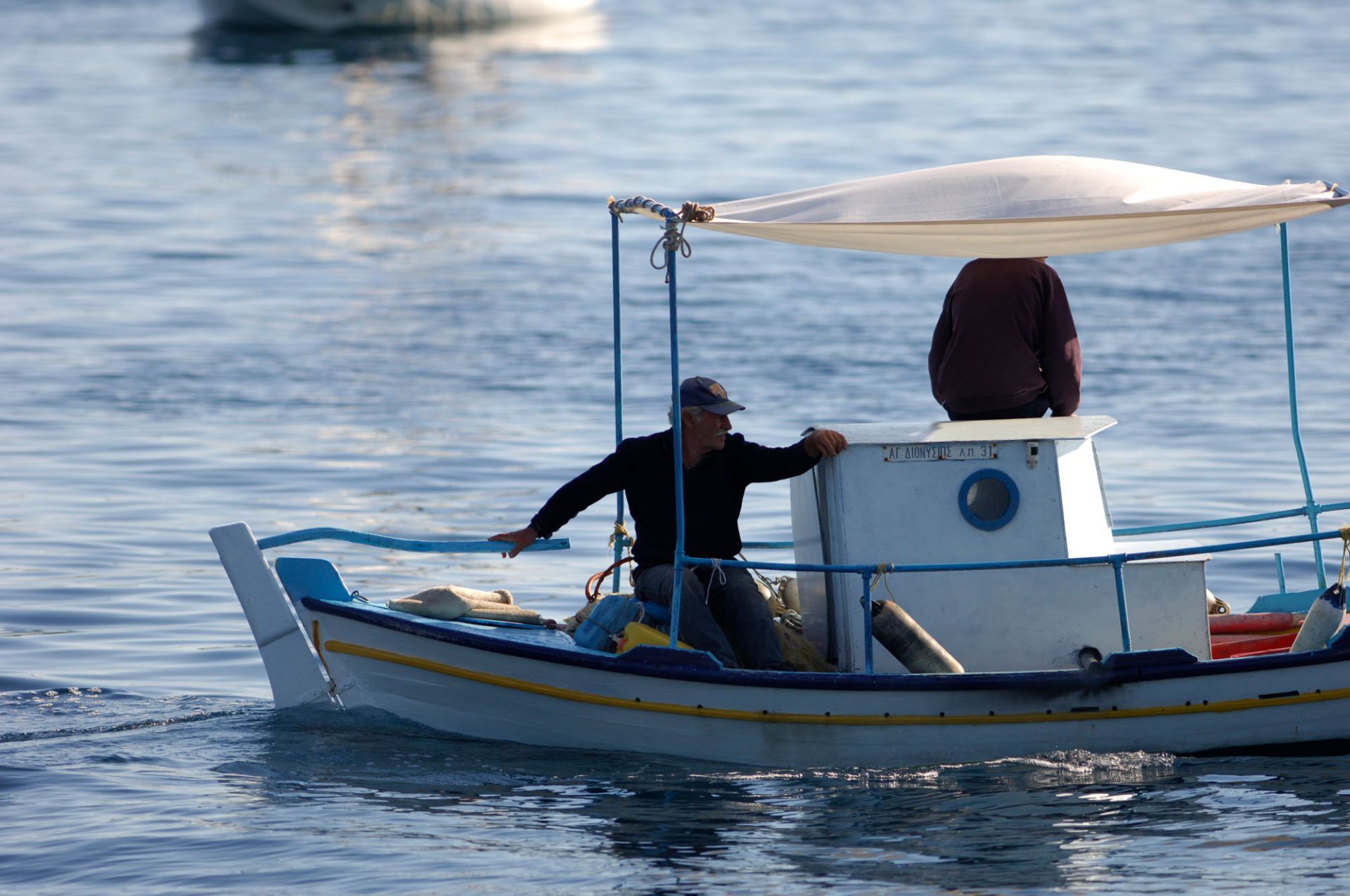 Fishing on Paxos Island