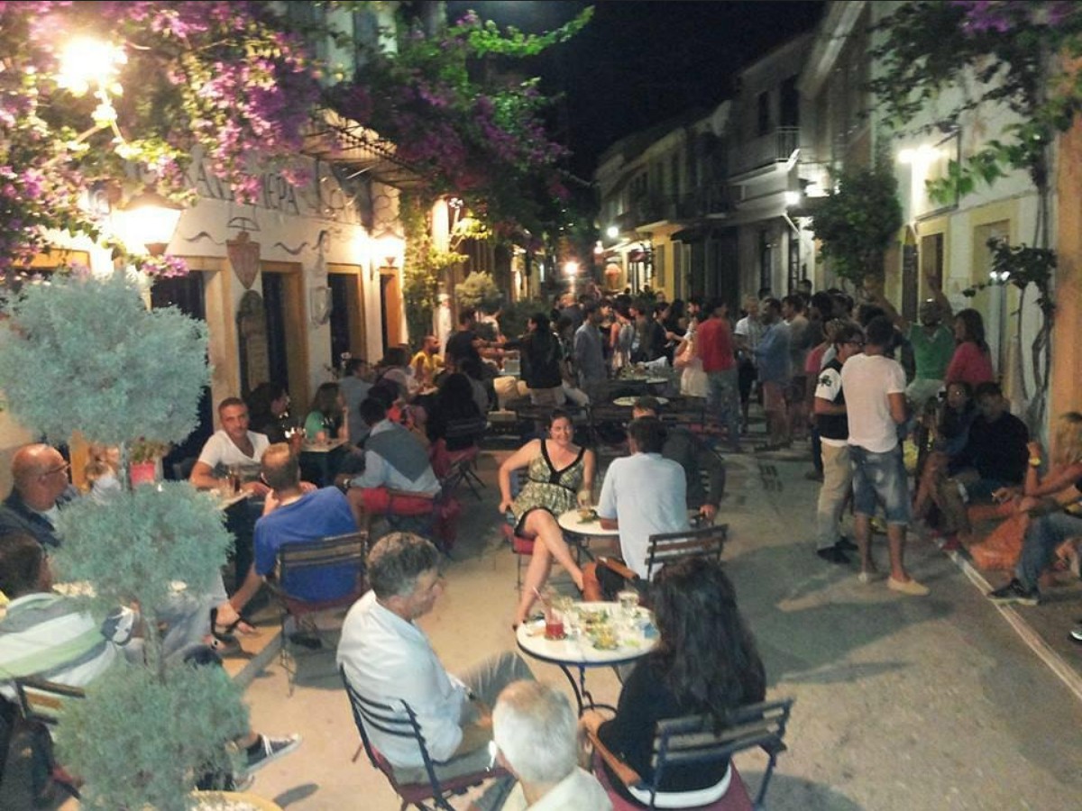 Nightlife on Paxos Island